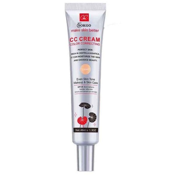 Color Correcting CC Cream Review by Fovcos Best Lightweight Foundation with SPF 25