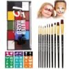 51LLVKwX1CL._SX300_SY300_QL70_ML2_ ZENTANMEI Face Painting Kit Review Best Water Based Body Paint Palette for Kids Adults