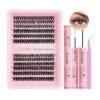 DIY Lash Extensions Cluster Kit Review Azenlo 40D 60D Volume False Lashes
