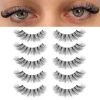 51nhWtSAY2L._SX300_SY300_QL70_ML2_ KSYOO False Eyelashes Review Natural Wispy Cat Eye Lashes with Clear Band