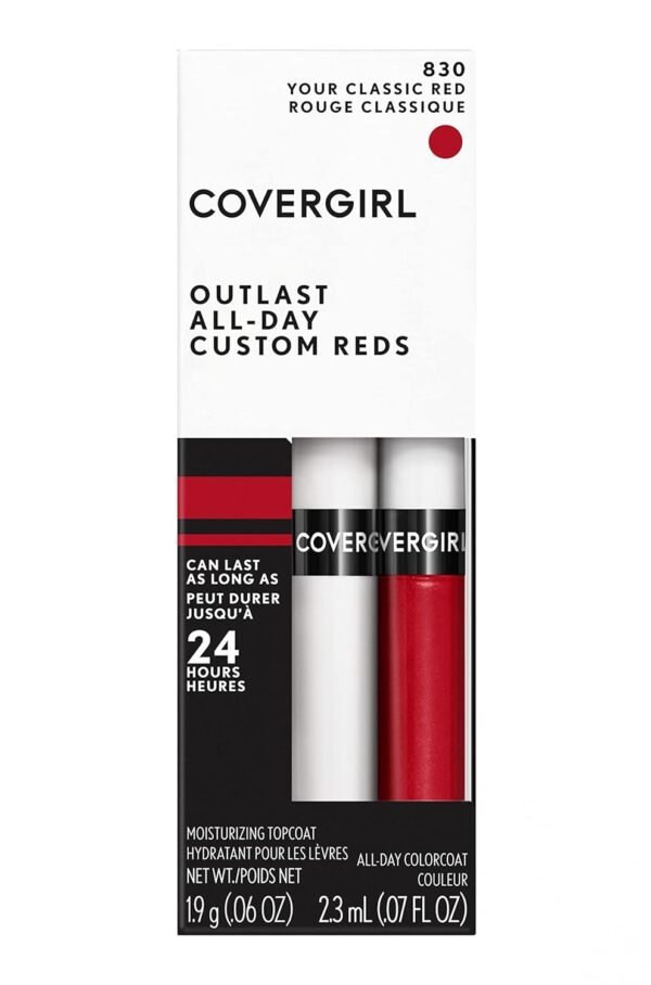 6188MM1EoyL._SL1500_ COVERGIRL Outlast All-Day Lip Color Review for Long-Lasting Custom Reds Lipstick