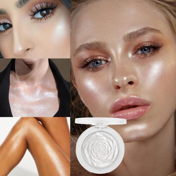 61Hk9XKxLnL._SL1000_ evpct Pearl White Silver Face Highlighter Review Best Waterproof Glitter Makeup Palette
