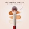 BK Beauty 108 Precision Powder Brush Review for Flawless Under-Eye and Highlighting