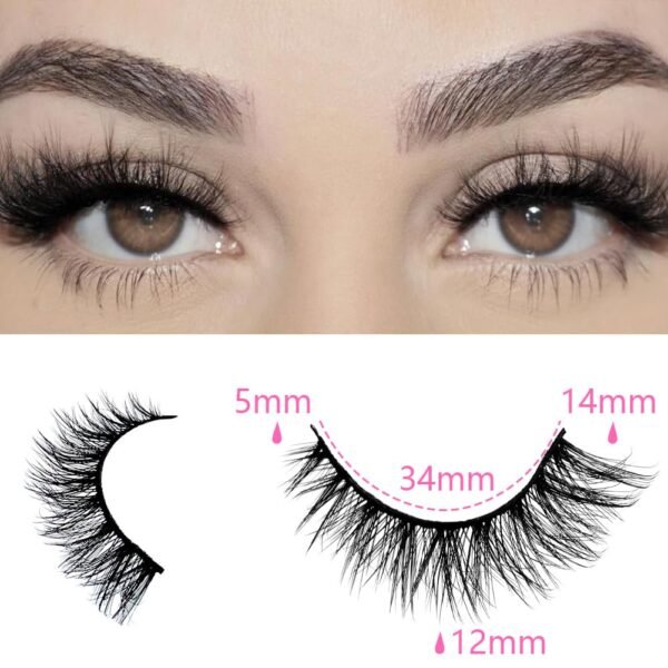 61PZtfiO8LL._SL1001_ Azenlo False Eyelashes Review Fluffy Faux Mink Wispy Cat Eye Lashes