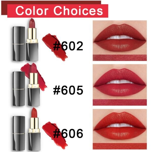 Review of evpct Best Lipstick Set 3Pcs Red Matte for Older Women Waterproof
