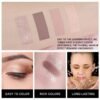 61rvqyry31L._SL1000_ Quads Matte Eyeshadow Palette HHLTOH Review Long-Lasting Nude Brown Shimmer