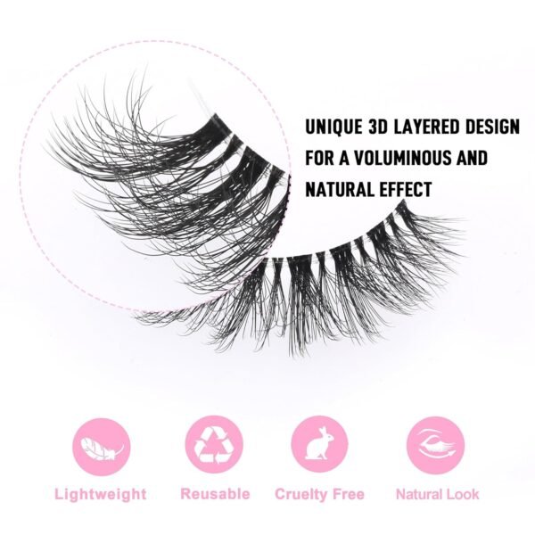 71EUKDuVCPL._SL1500_ KSYOO False Eyelashes Review Natural Wispy Cat Eye Lashes with Clear Band