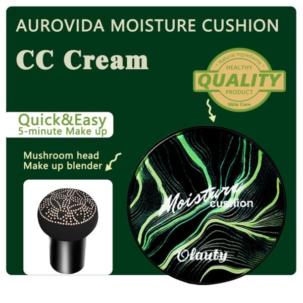 Moisture Cushion CC Cream Review for Mature Skin by Olauty Long-Lasting Waterproof Makeup