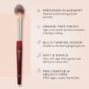 BK Beauty 108 Precision Powder Brush Review for Flawless Under-Eye and Highlighting