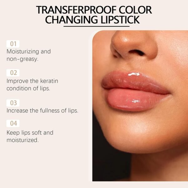 71Tuynf5eRL._SL1500_ Transferproof Color Changing Lipstick Review Gold Crystal PH Lipstick Long Lasting Shine
