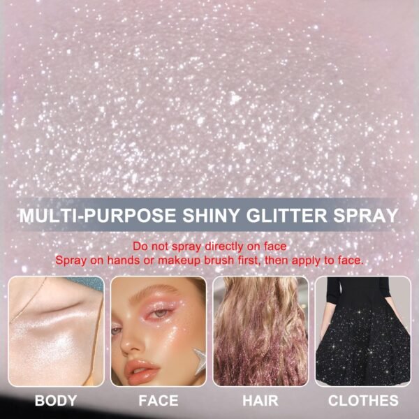 71ZwSVF9j4L._AC_SL1500_ Meilury Body Glitter Spray Review Stunning Holographic Highlighter for Hair Face and Clothes