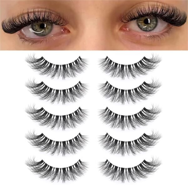 71zPTrG4XjL._SL1200_ KSYOO False Eyelashes Review Natural Wispy Cat Eye Lashes with Clear Band