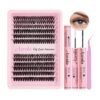 DIY Lash Extensions Cluster Kit Review Azenlo 40D 60D Volume False Lashes