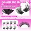 Review of Alphonse Self Adhesive Lash Clusters Best Glueless False Eyelashes Kit