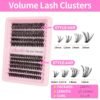 DIY Lash Extensions Cluster Kit Review Azenlo 40D 60D Volume False Lashes