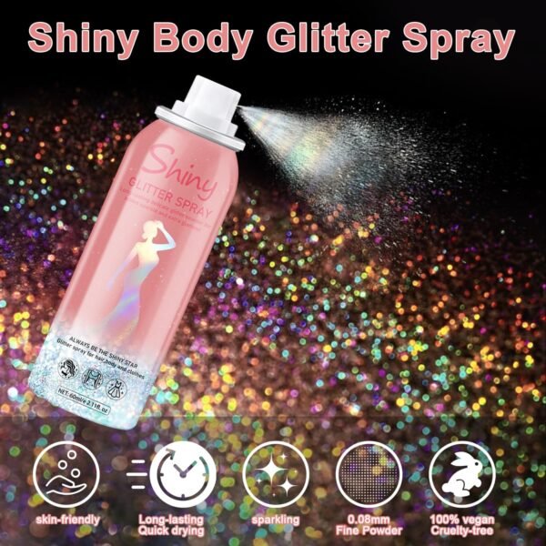 Meilury Body Glitter Spray Review Unveils Stunning Shimmer Effects for Festivals