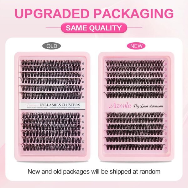 DIY Lash Extensions Cluster Kit Review Azenlo 40D 60D Volume False Lashes